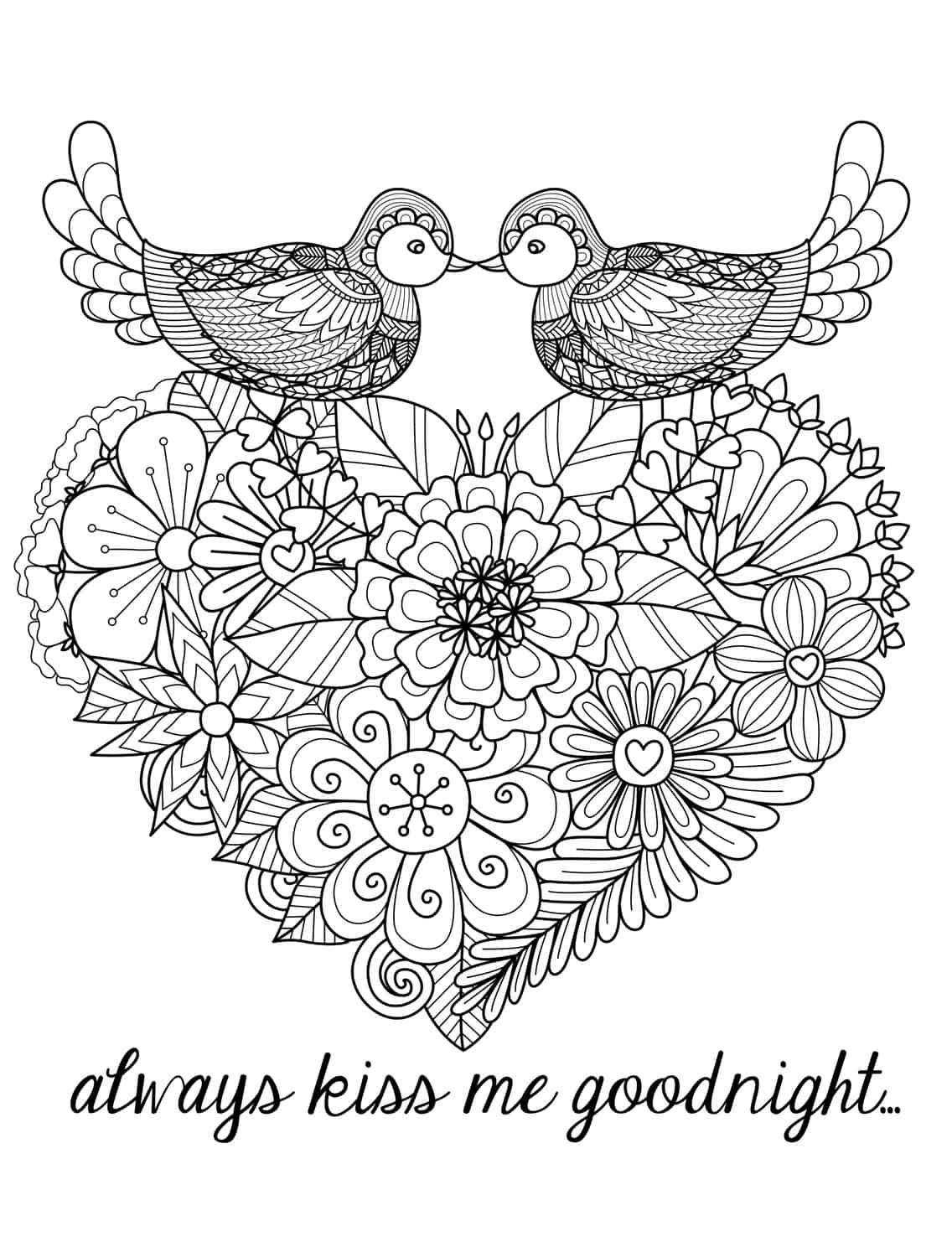 valentine coloring book pages