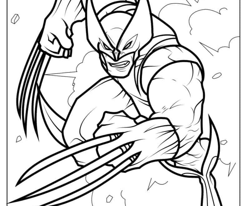 20 Wolverine Coloring Pages Free PDF Printables