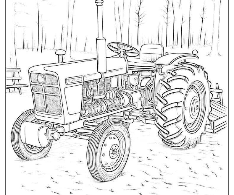 22 Tractor Coloring Pages Free PDF To Print Woo Coloring