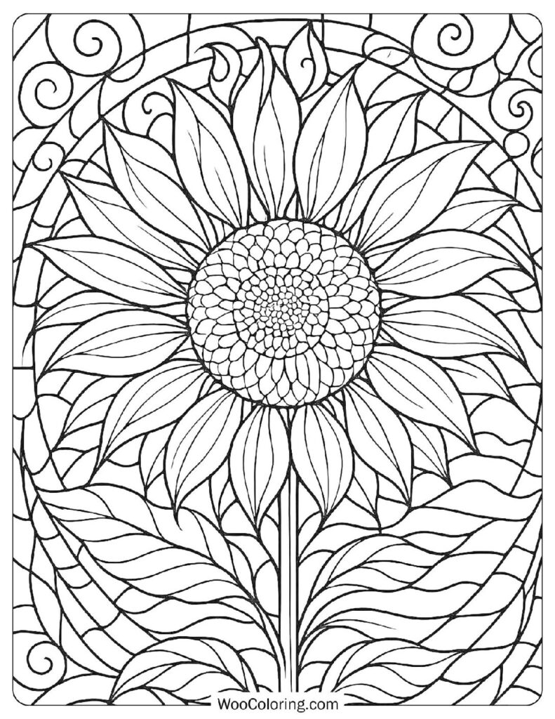 26 Stained Glass Coloring Pages Free PDF To Print Woo Coloring
