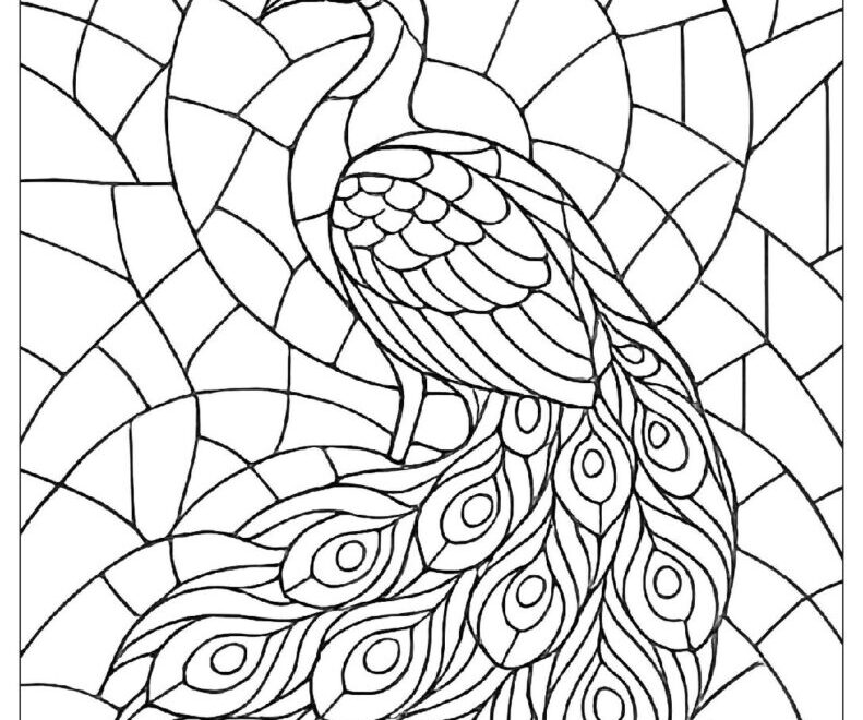 26 Stained Glass Coloring Pages Free PDF To Print Woo Coloring