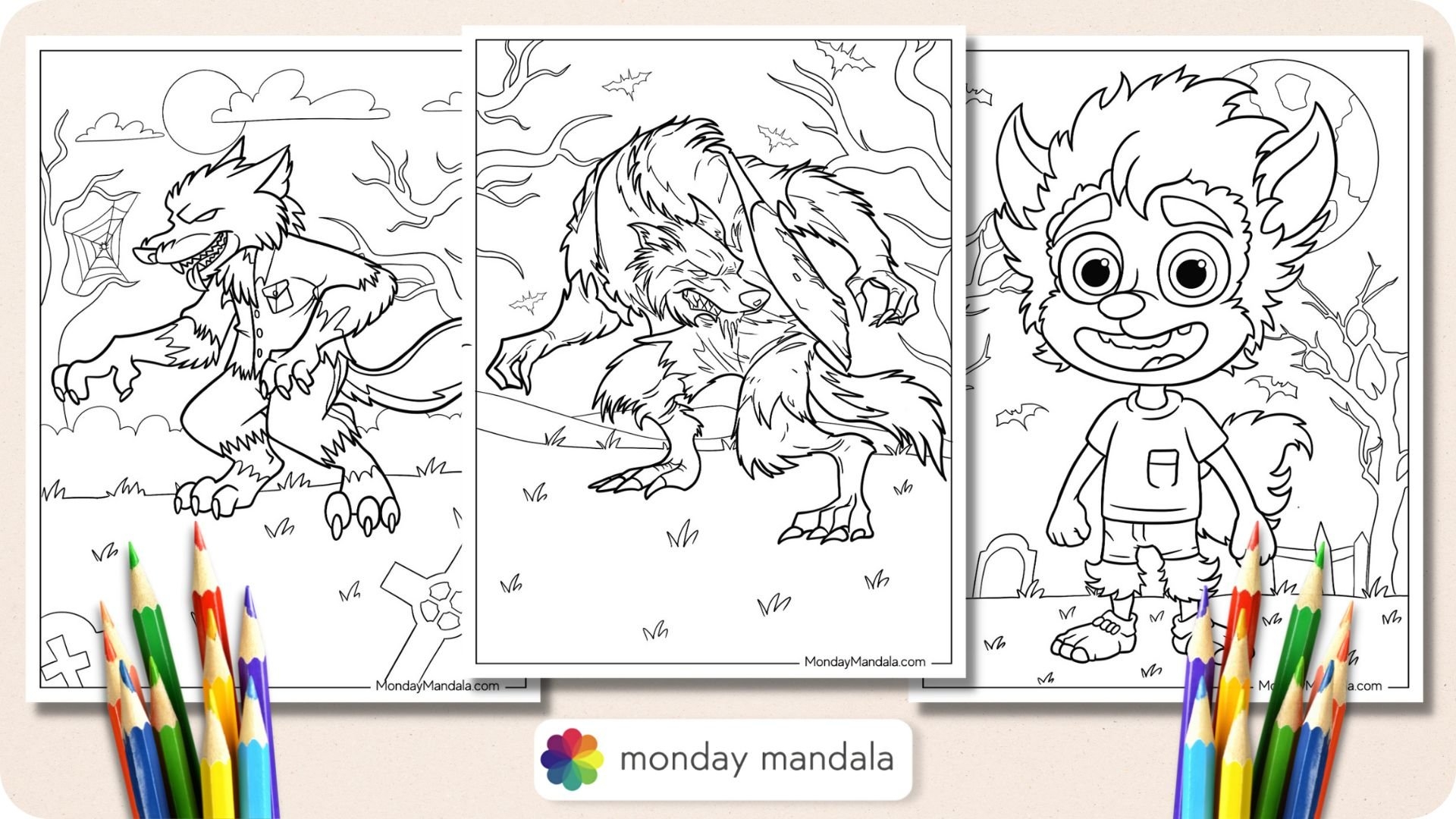 28 Werewolf Coloring Pages Free PDF Printables  28 Werewolf Coloring Pages Free PDF Printables