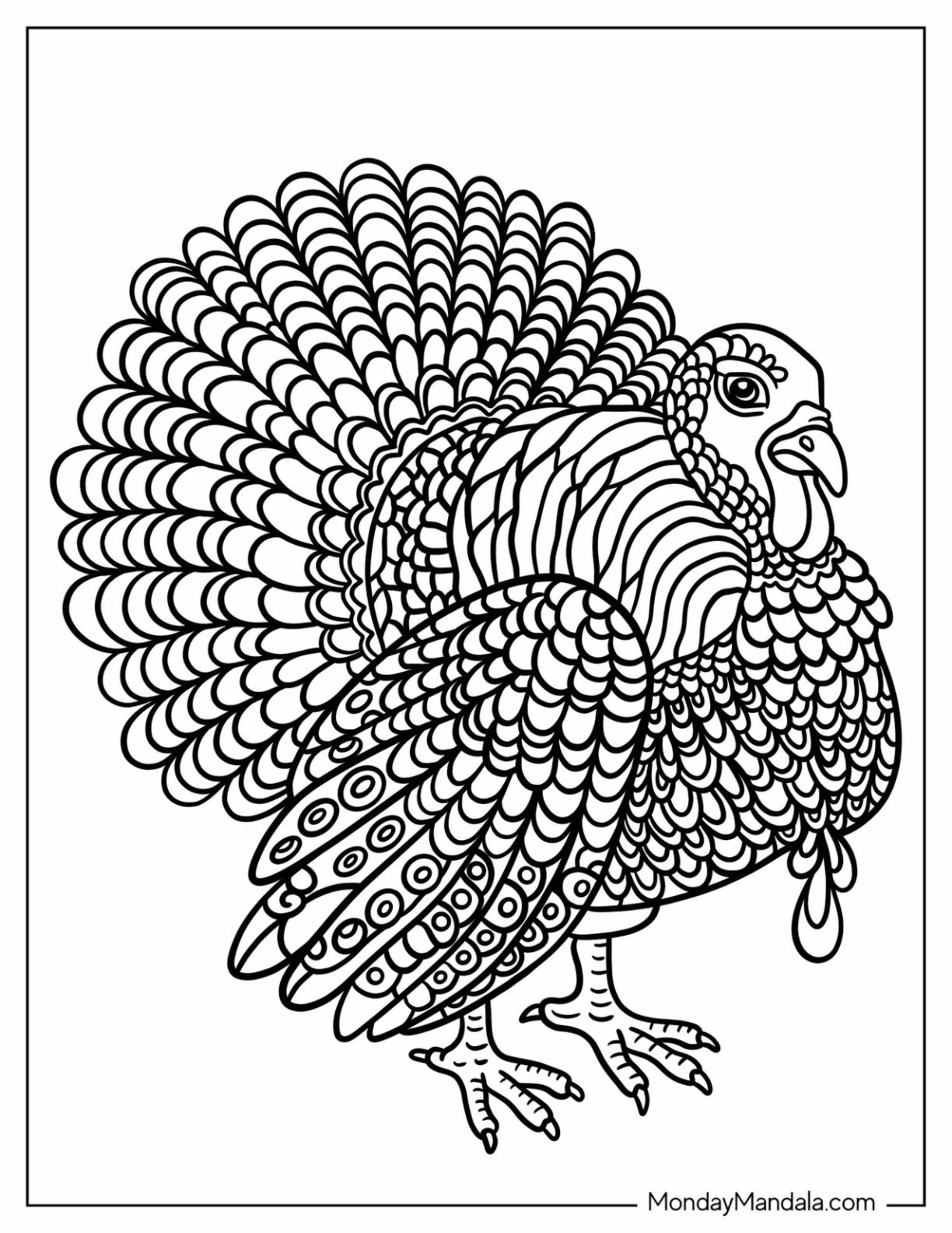 32 Turkey Coloring Pages Free PDF Printables  32 Turkey Coloring Pages Free PDF Printables
