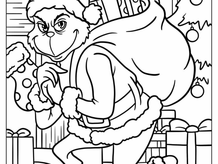 51 Grinch Coloring Pages Free PDF Printables