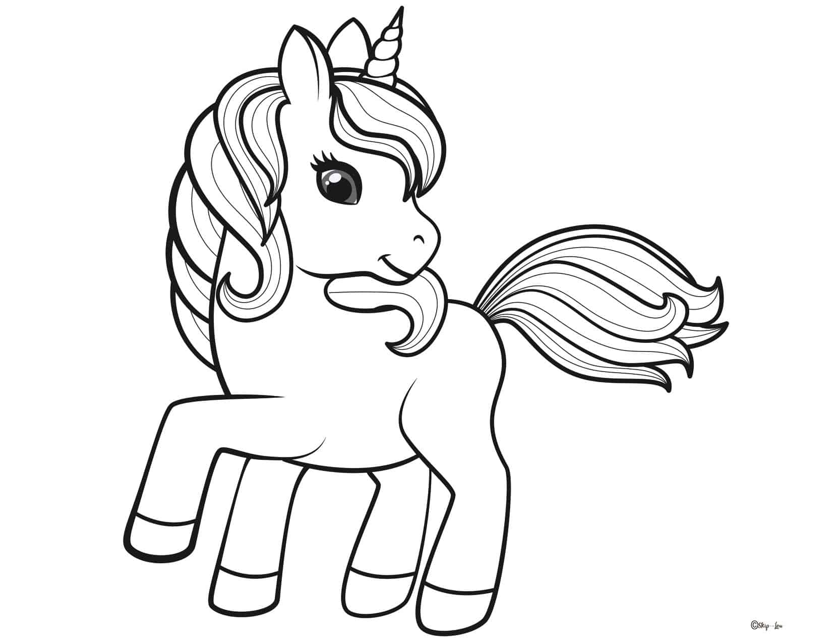 unicorn free printable coloring pages