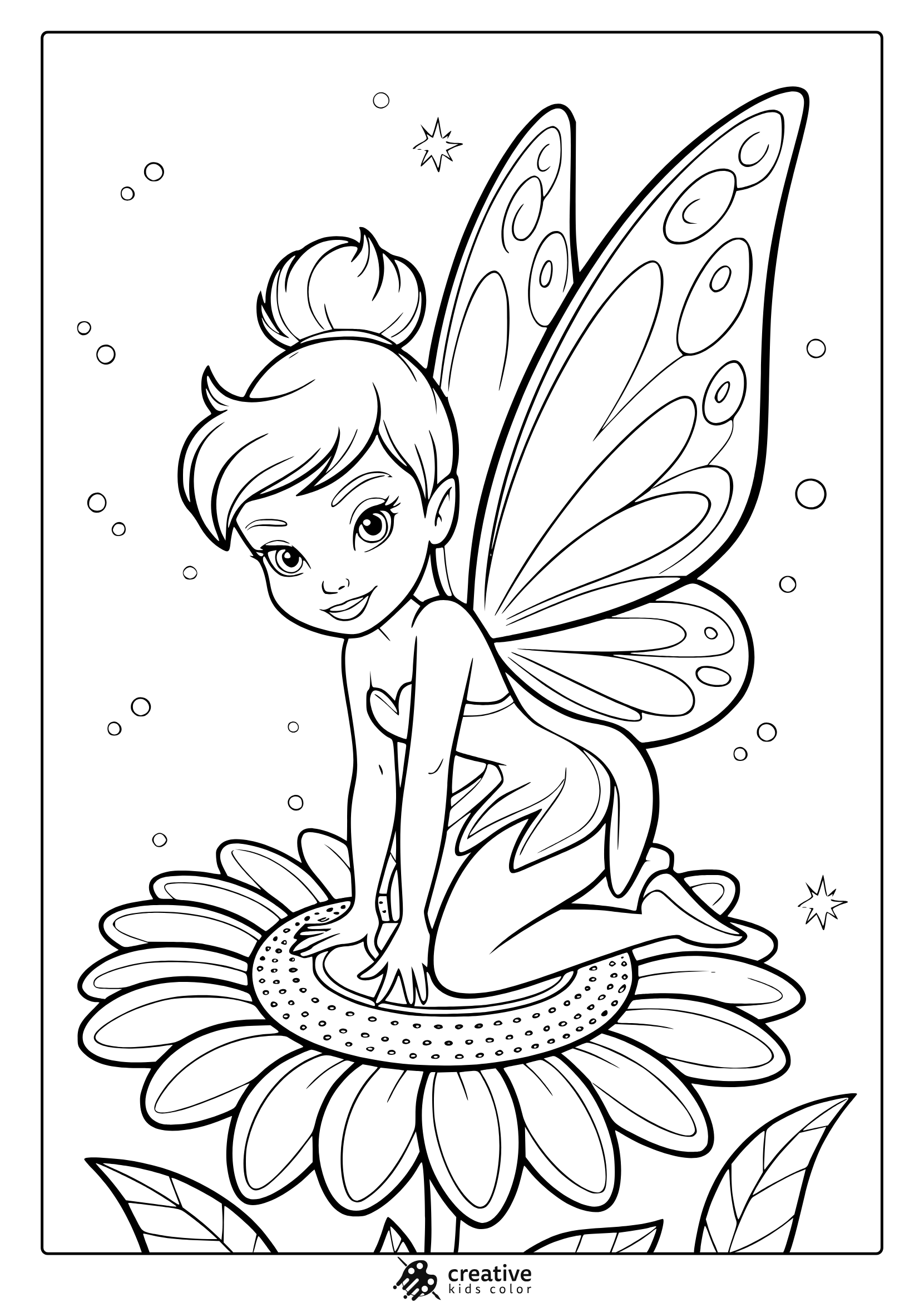 Fairy Coloring Pages Free Printable PDFs  Fairy Coloring Pages Free Printable PDFs