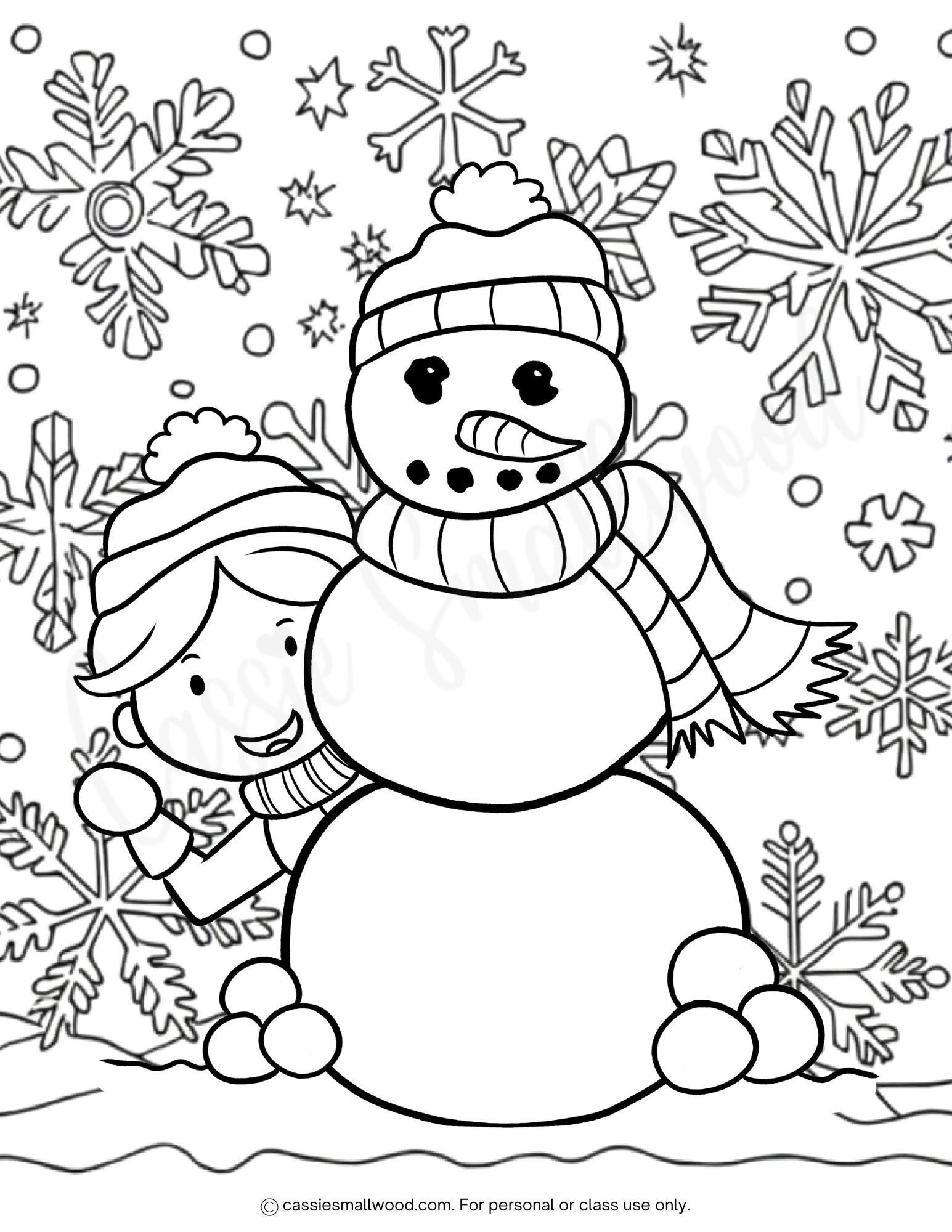 Free Printable Winter Coloring Page Cassie Smallwood Free Printable Winter Coloring Page Cassie Smallwood