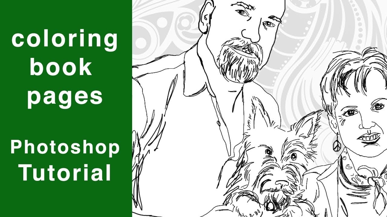 Photoshop Tutorial Coloring Book Pages Tracing In PS YouTube Photoshop Tutorial Coloring Book Pages Tracing In PS YouTube