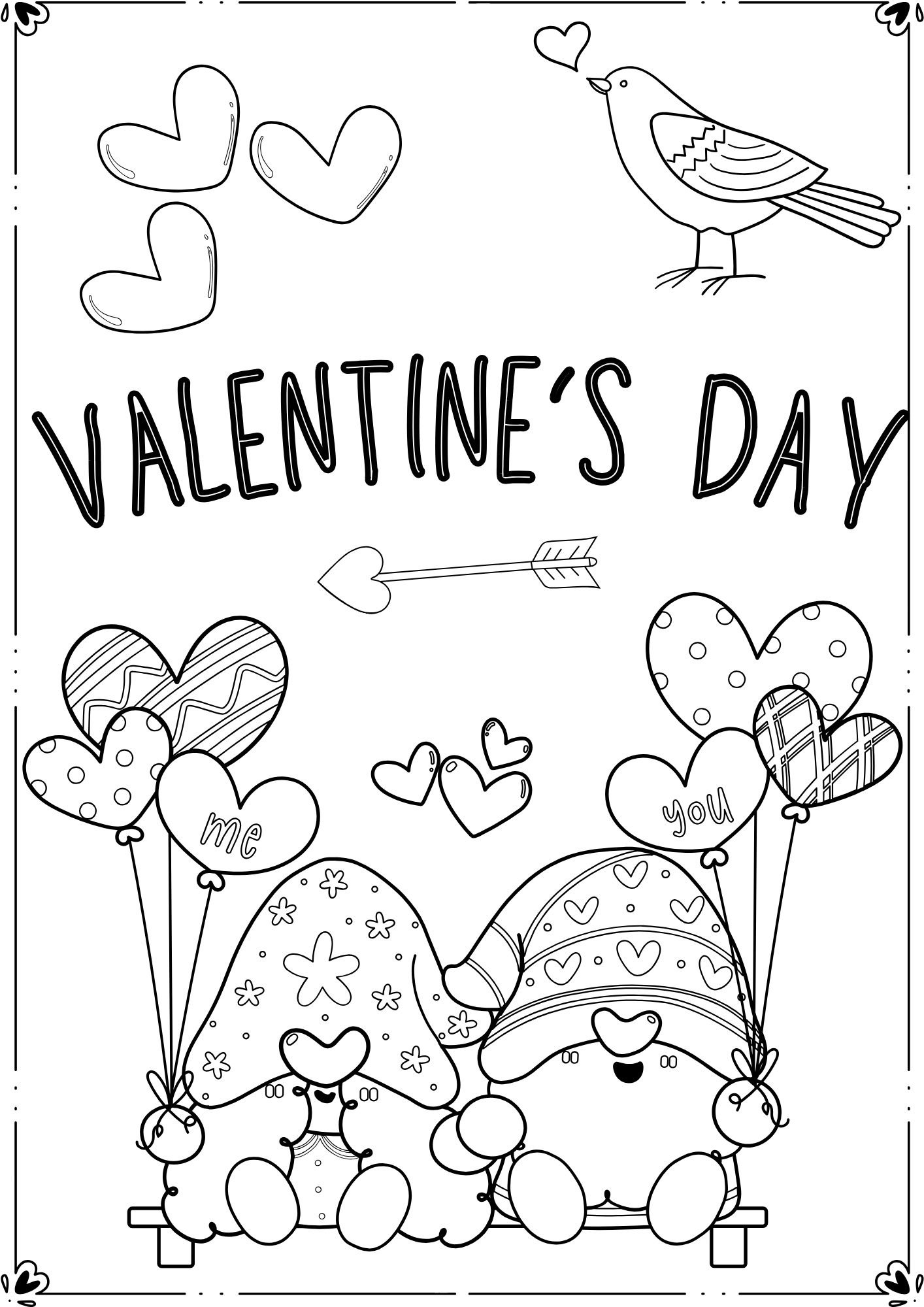valentines day coloring pages printable valentines day coloring pages printable
