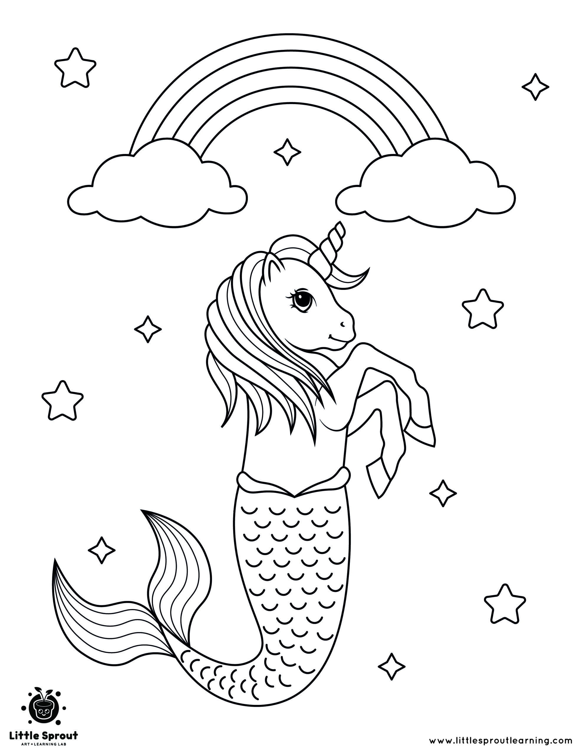 unicorn rainbow coloring pages unicorn rainbow coloring pages