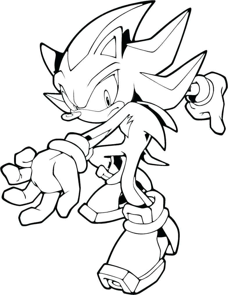 super shadow coloring pages