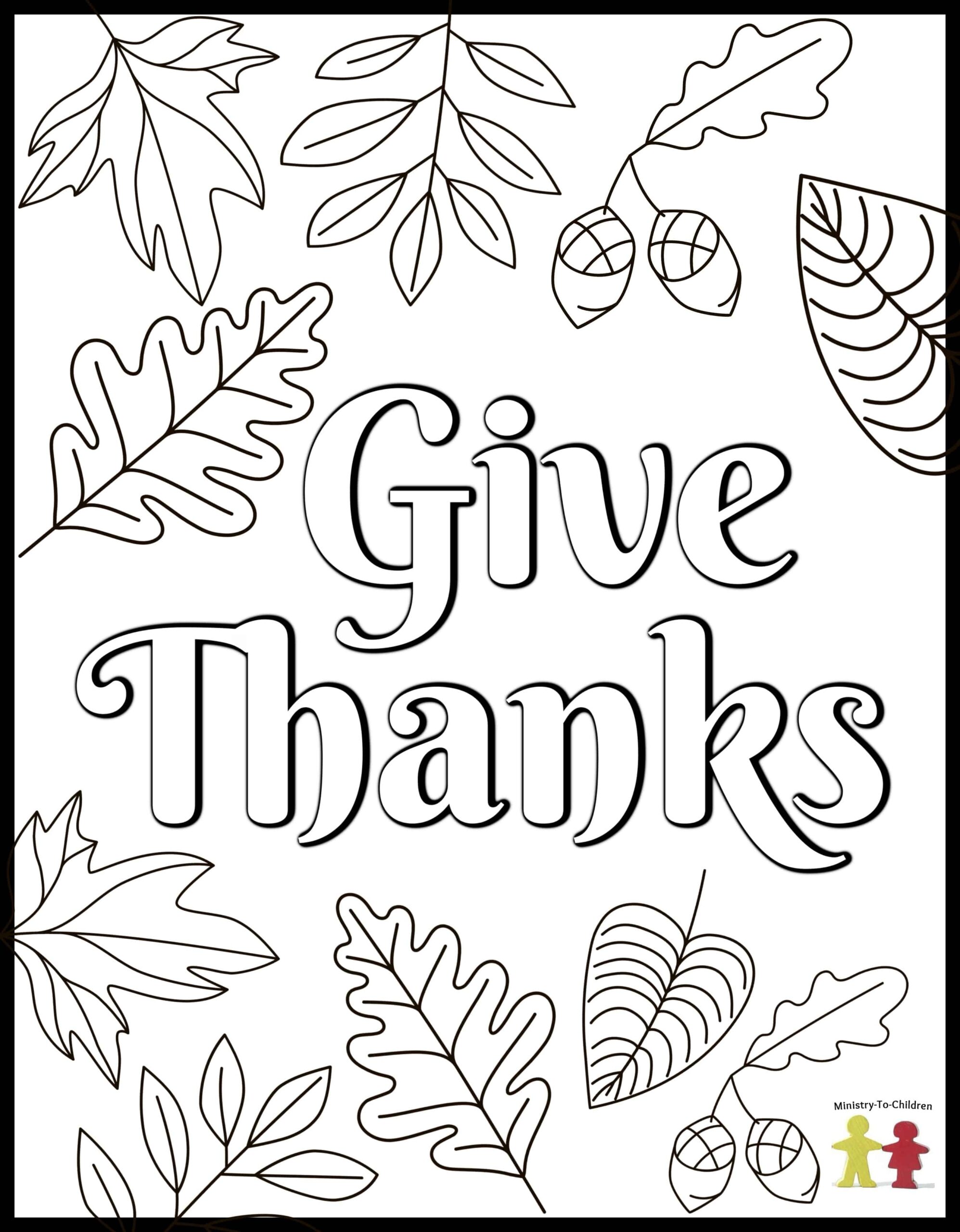 thanksgiving coloring pages for kids