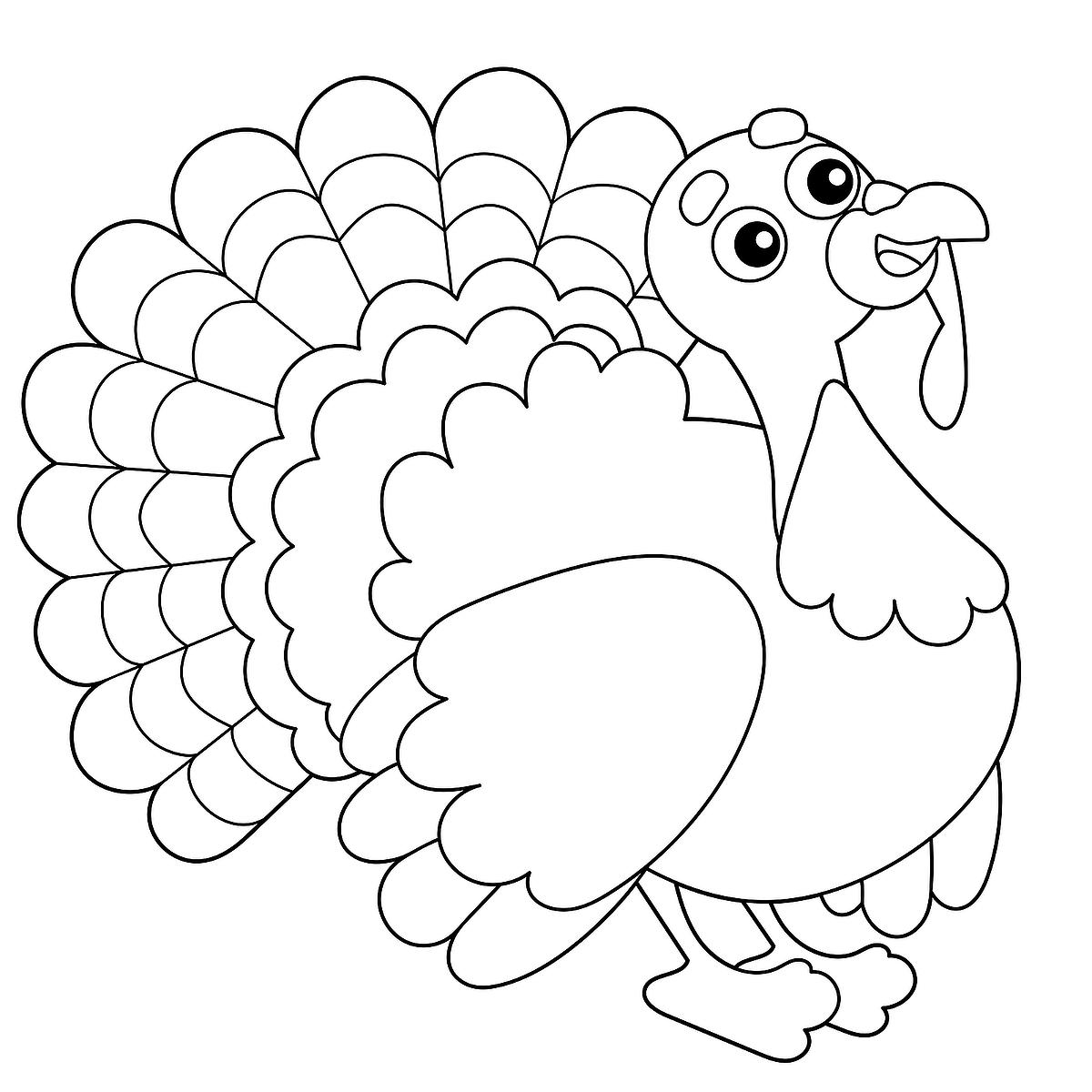 turkey coloring pages printable turkey coloring pages printable