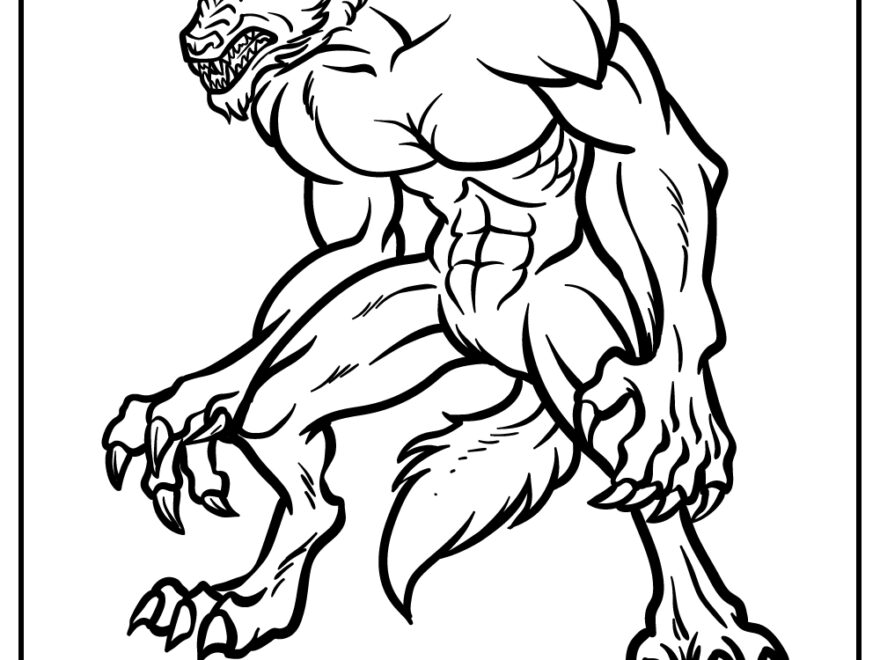 Werewolf Coloring Pages 30 Free Printable PDF Sheets