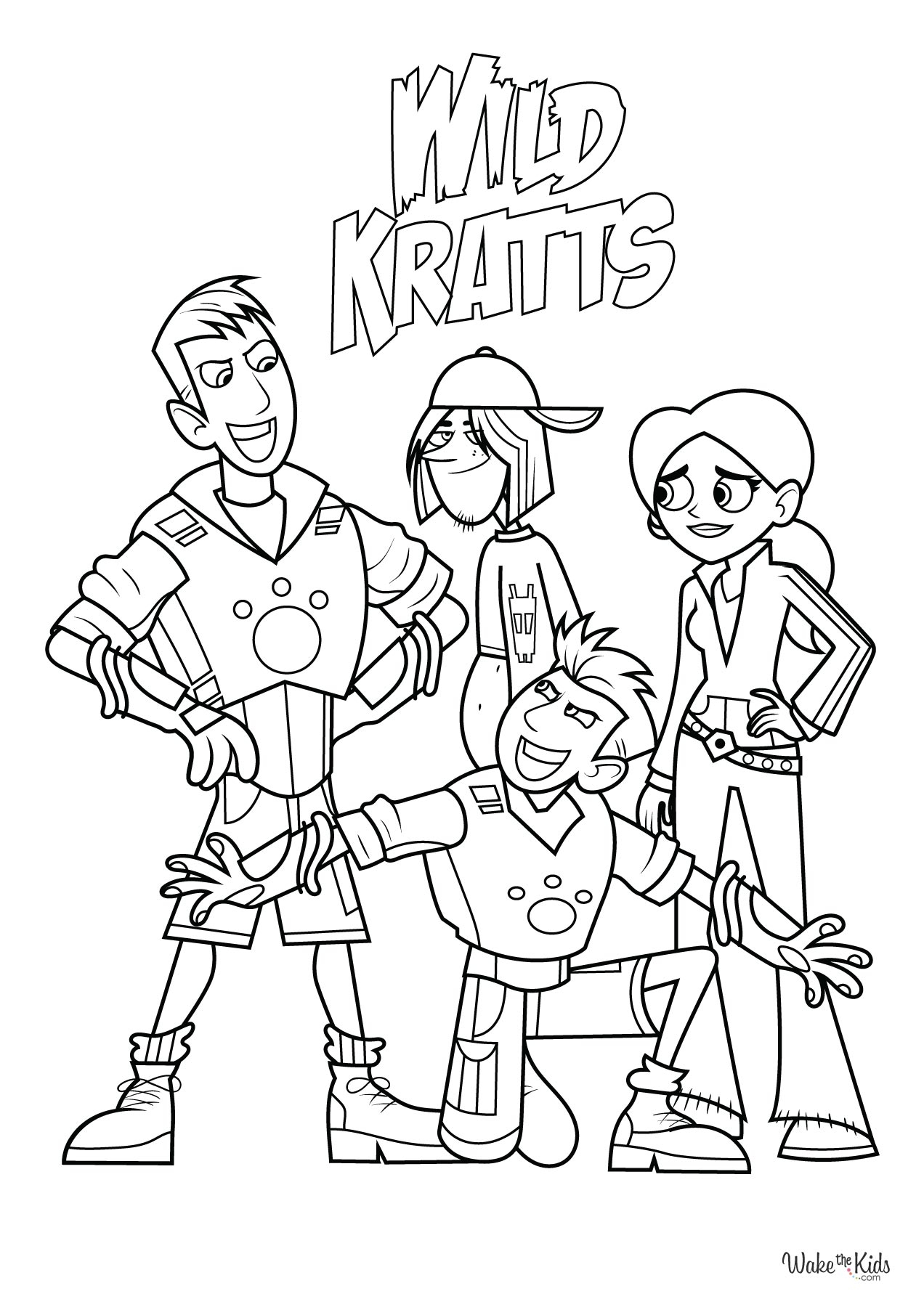 wild kratts coloring pages