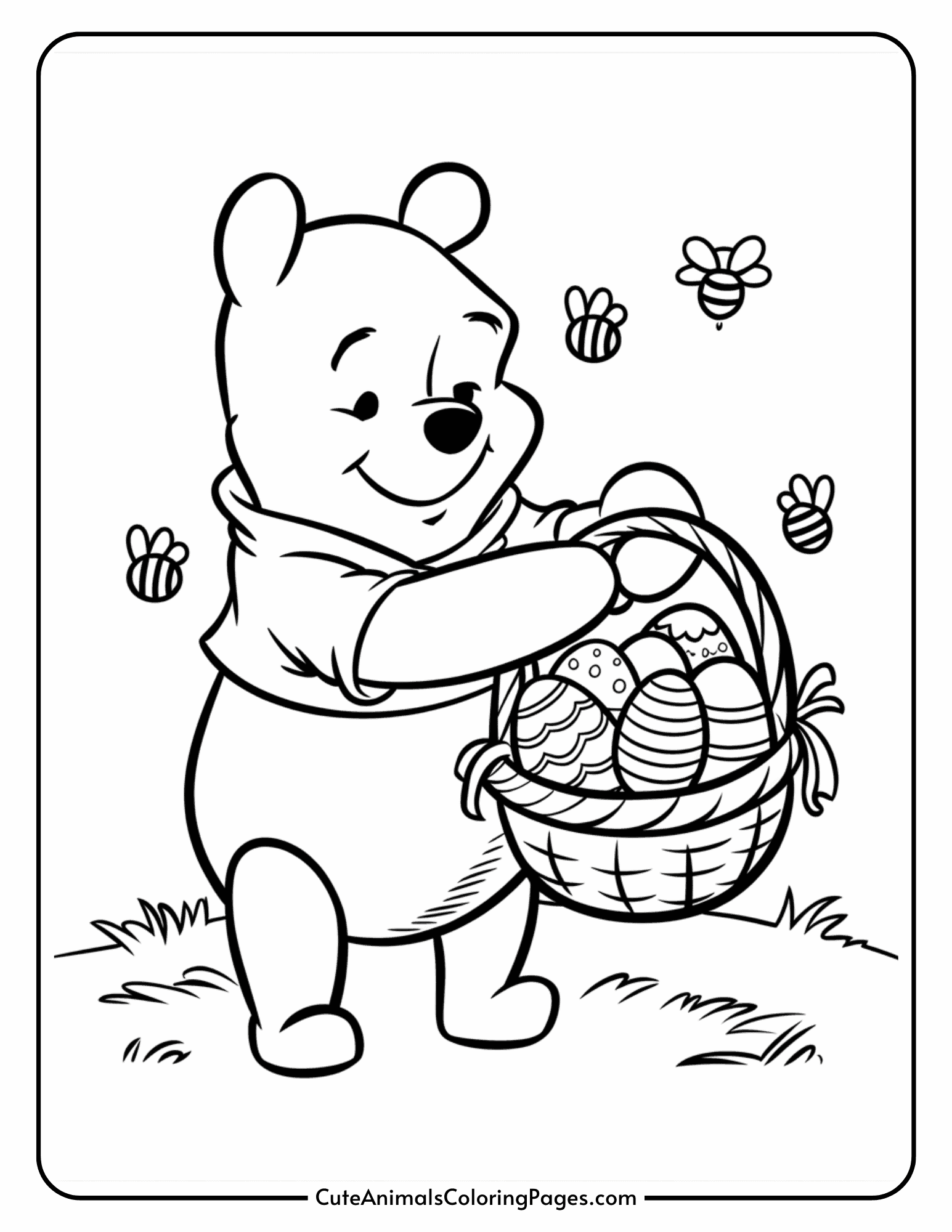 winnie the pooh color pages