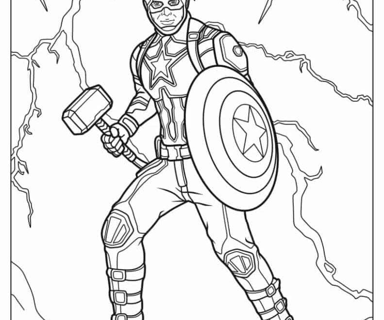 20 Captain America Coloring Pages Free PDF Printables