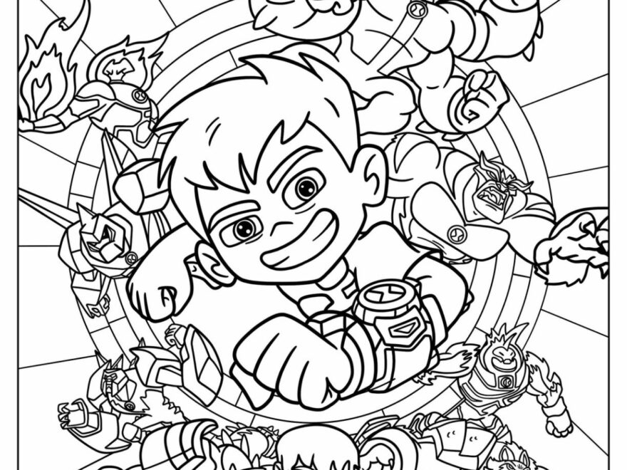 26 Ben 10 Coloring Pages Free PDF Printables