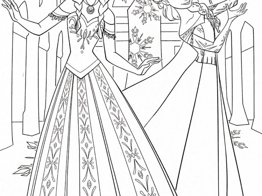 35 Elsa Coloring Pages From Frozen For Kids Parade