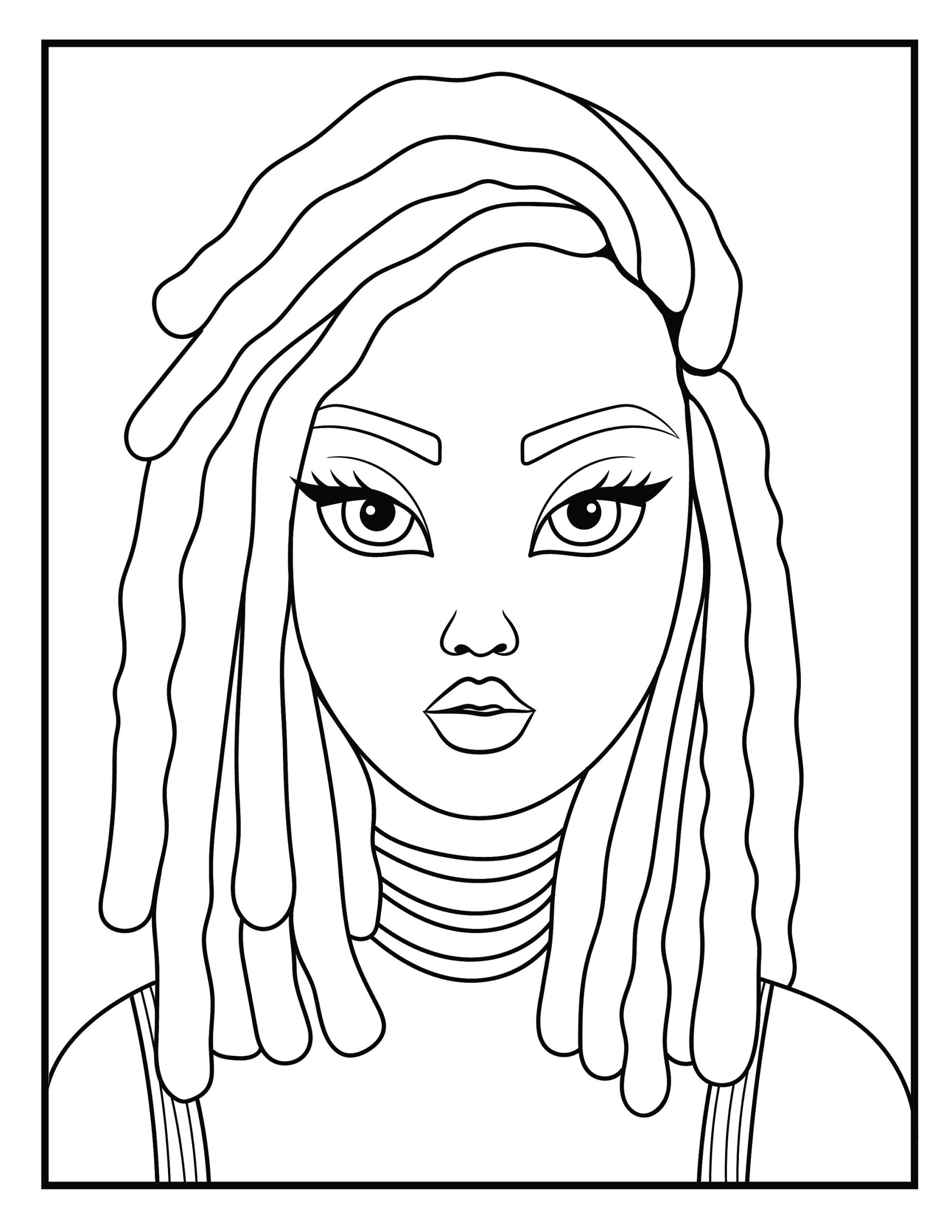 Black Girl Magic Coloring Pages Etsy