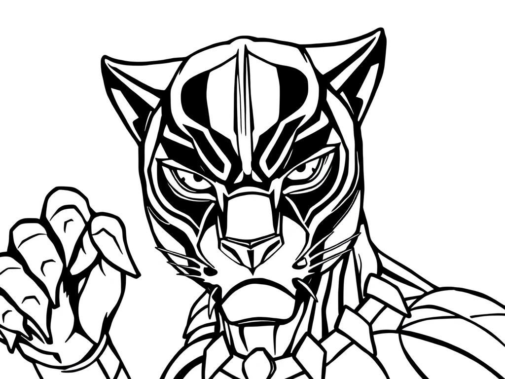 Black Panther Superheroes Coloring Page Free Printable Coloring Page Black Panther Superheroes Coloring Page Free Printable Coloring Page